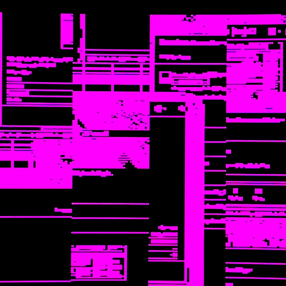 Black and pink glitches